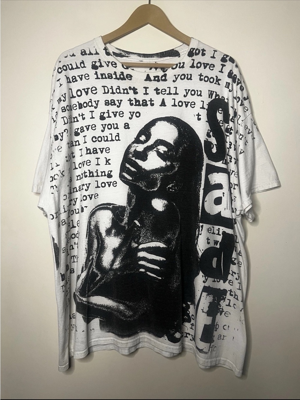 RARE Sade Lyrics Modern AOP All Over Print T Shirt 2XL